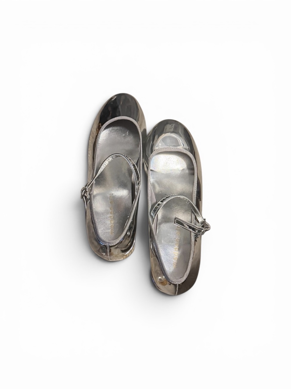 Madden GirlMetallic Silver Mary Jane Flats 6